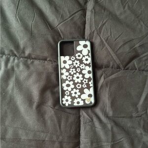 Black and white flower WF iPhone case